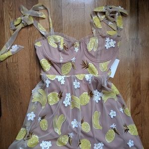 For Love & Lemons Fruitpunch Sequin Mini Dress SzM